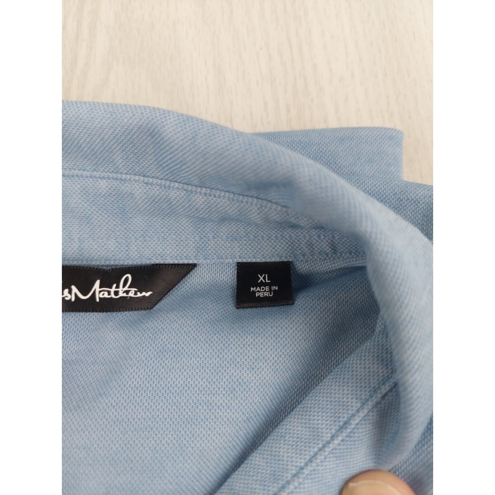 Travis Mathew Polo Shirt Mens XL Blue Golf Sunset Logo The Intentional Preppy - Picture 6 of 8